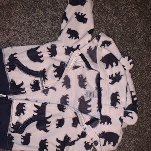 Carter’s bear zip up fleece 9 month